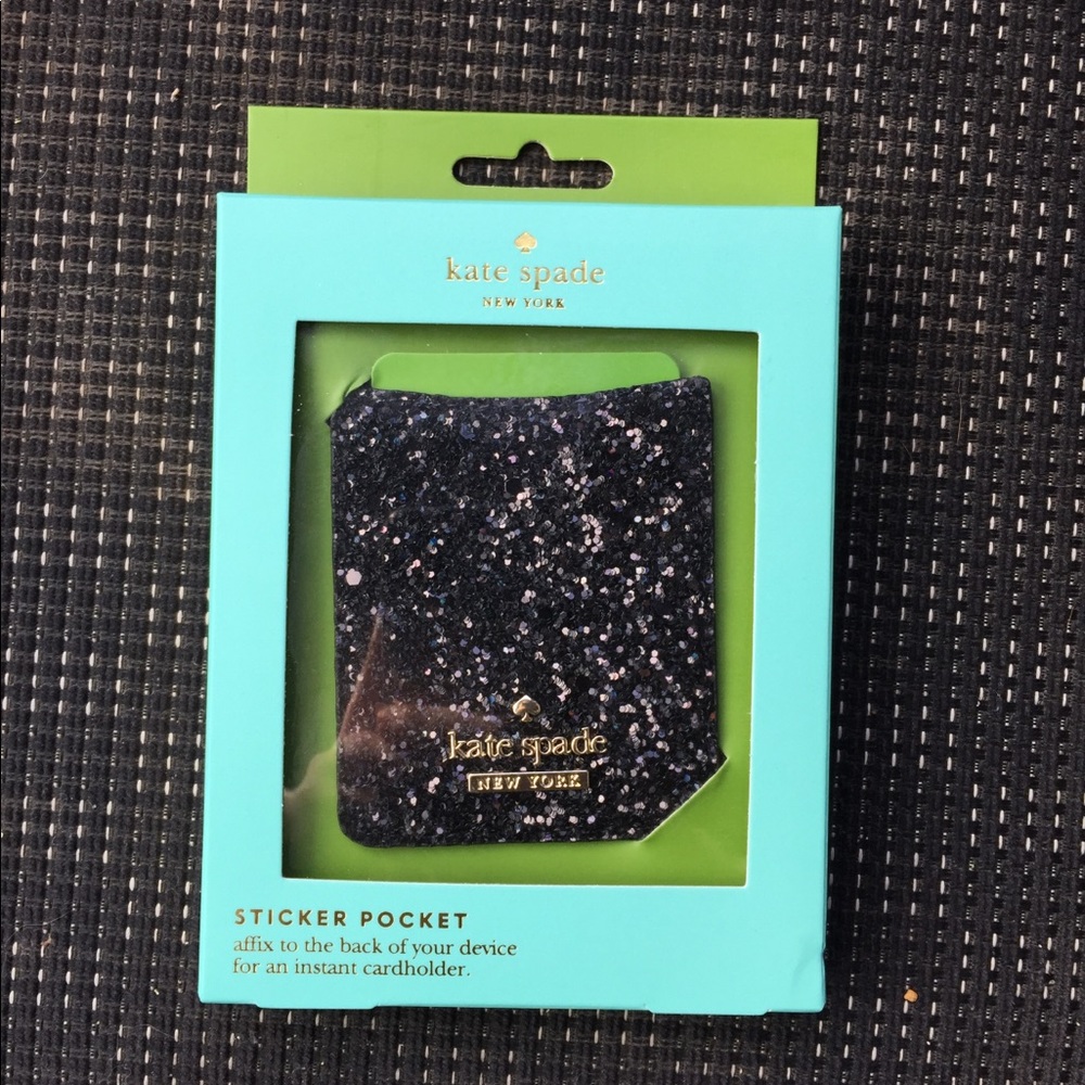 Kate Spade Glitter Phone Sticker Pocket